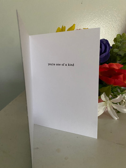 Rose Thanks So Much B&W Card | 4 x 6 | Message Inside