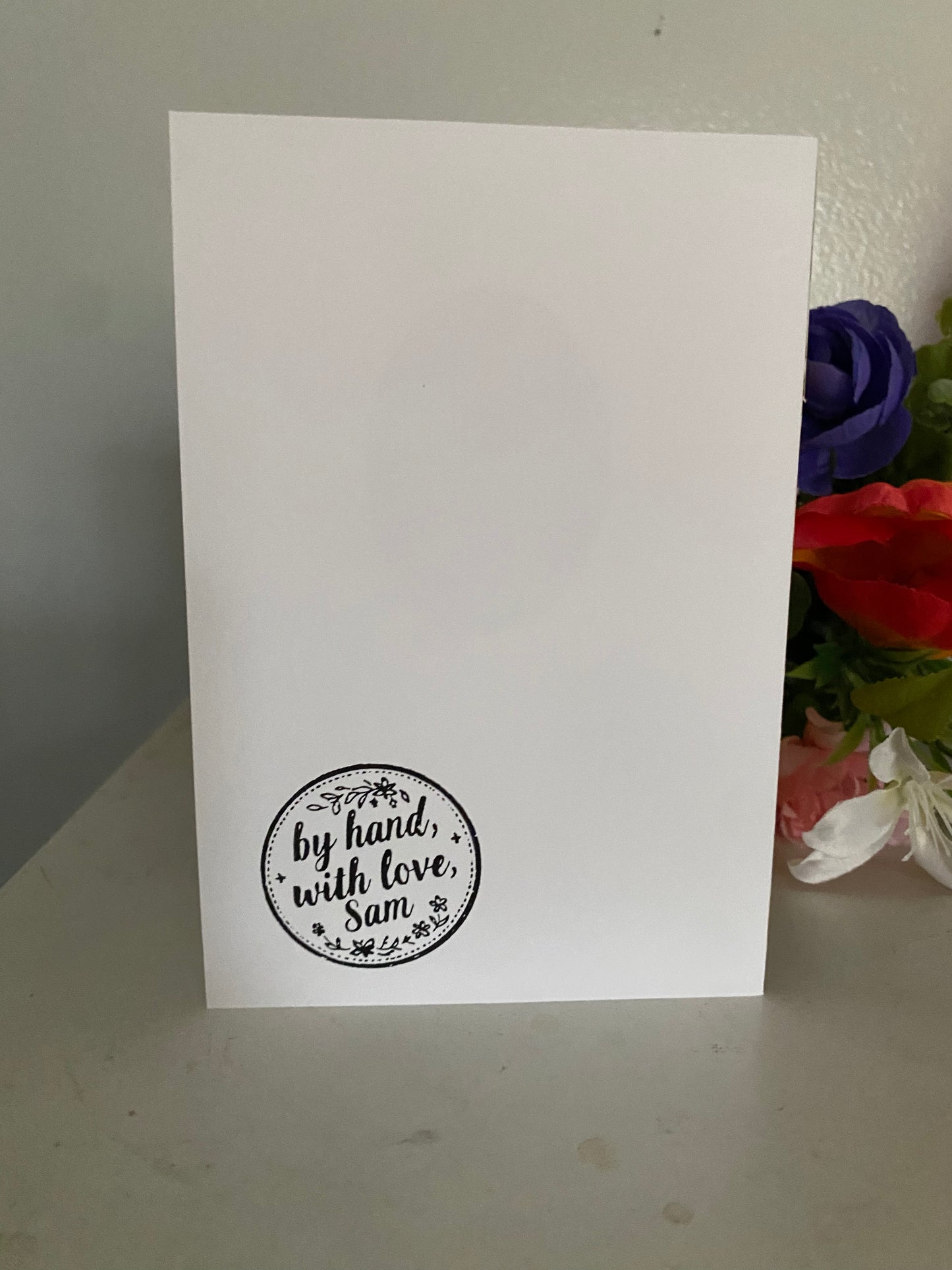 Hello Friend Patterned Card | 5.5 x 7 | Peek-a-boo Inside