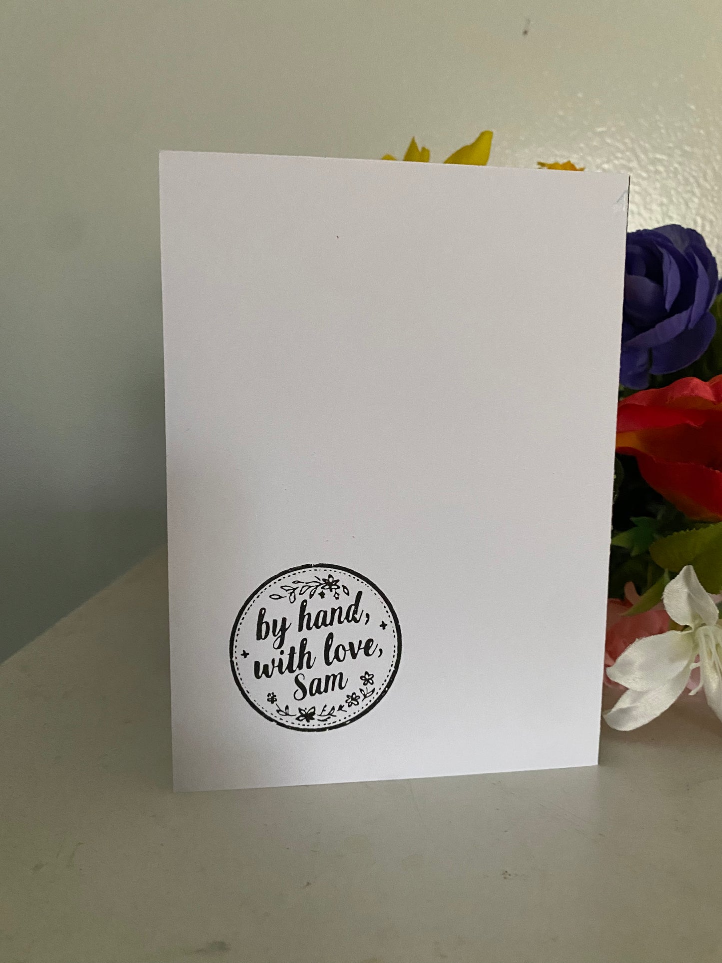 Rose Thanks So Much B&W Card | 4 x 6 | Message Inside