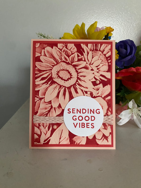 Sending Good Vibes Card | 4 x 6 | Blank Inside
