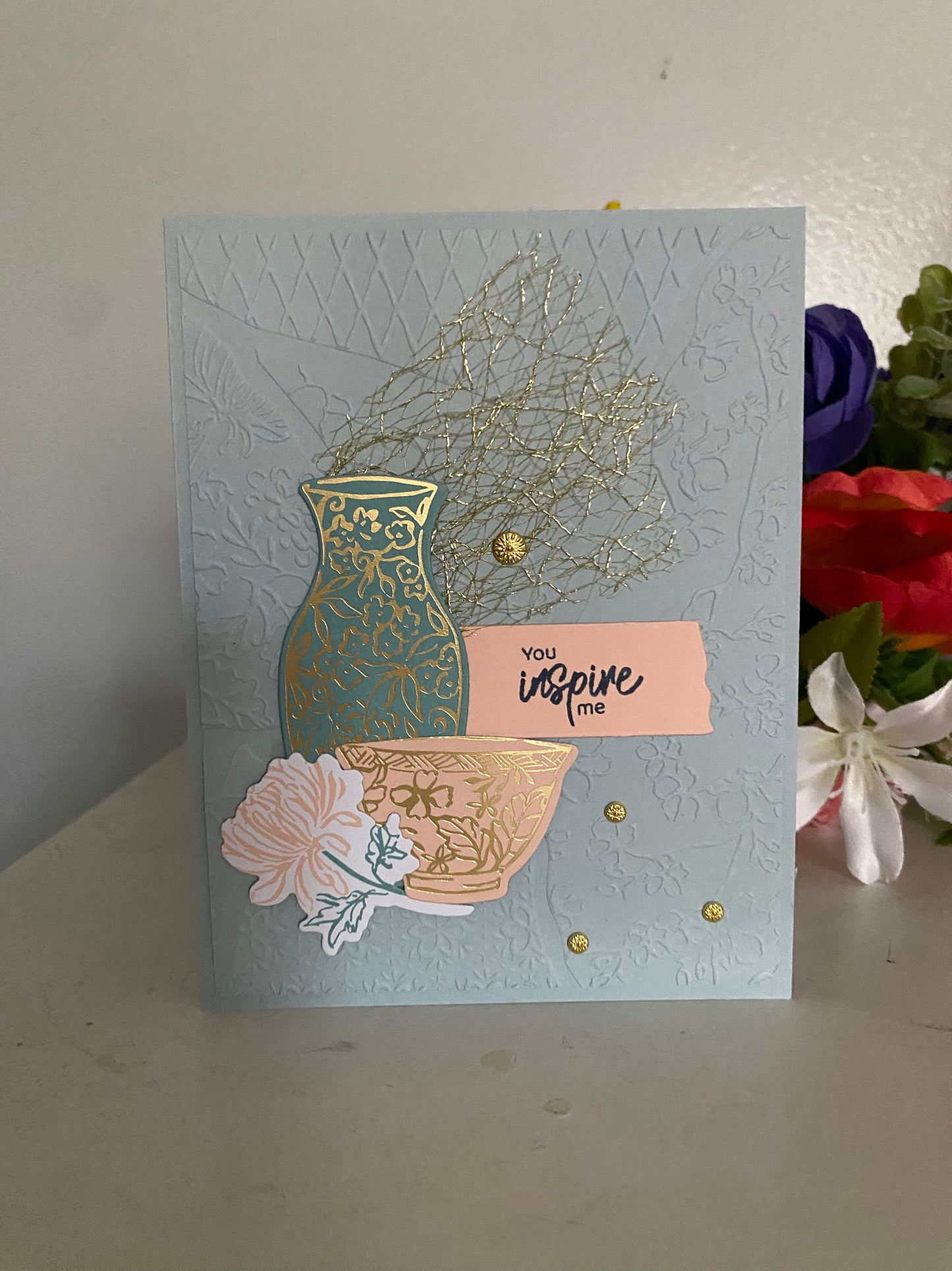You Inspire Me Kintsugi Card | 4 x 6 | Blank Inside