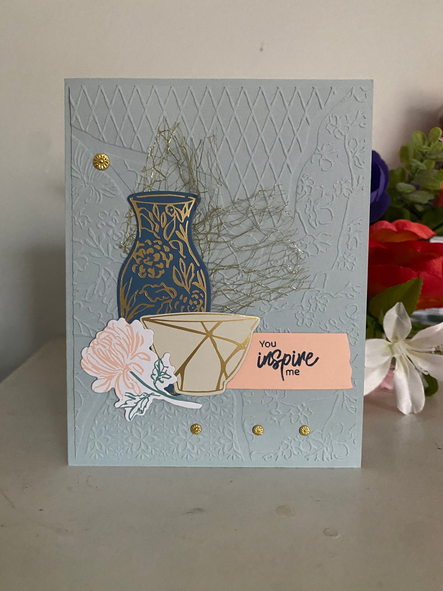 You Inspire Me Kintsugi Card | 4 x 6 | Blank Inside