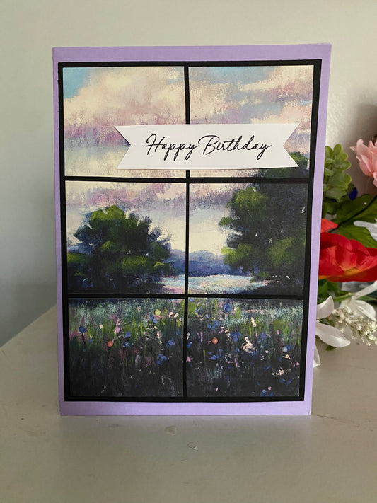 Happy Birthday Window Card | 5.5 x 7 | Message Inside