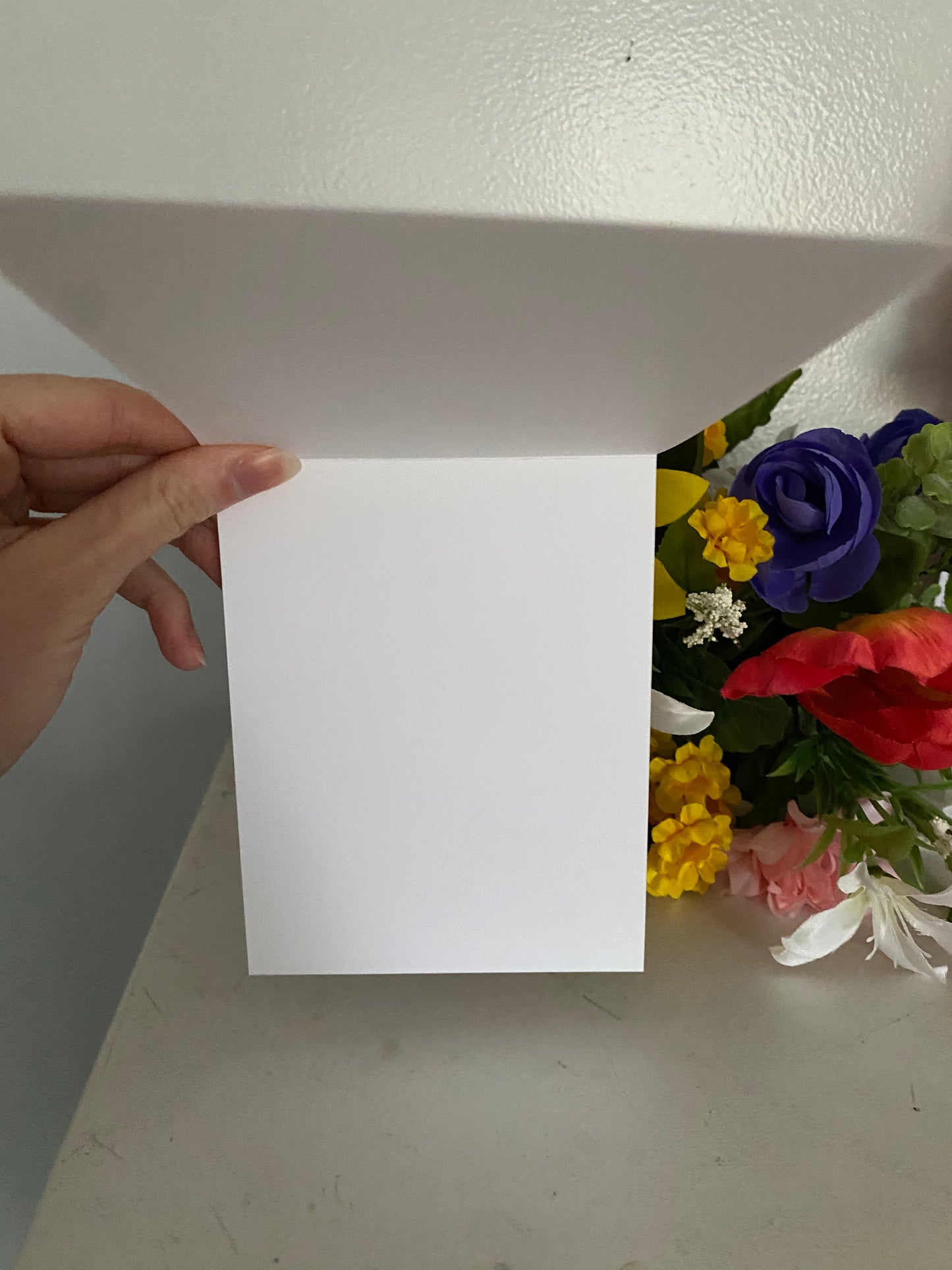 For a Great Friend Pink Floral Card | 4 x 6 | Blank Inside