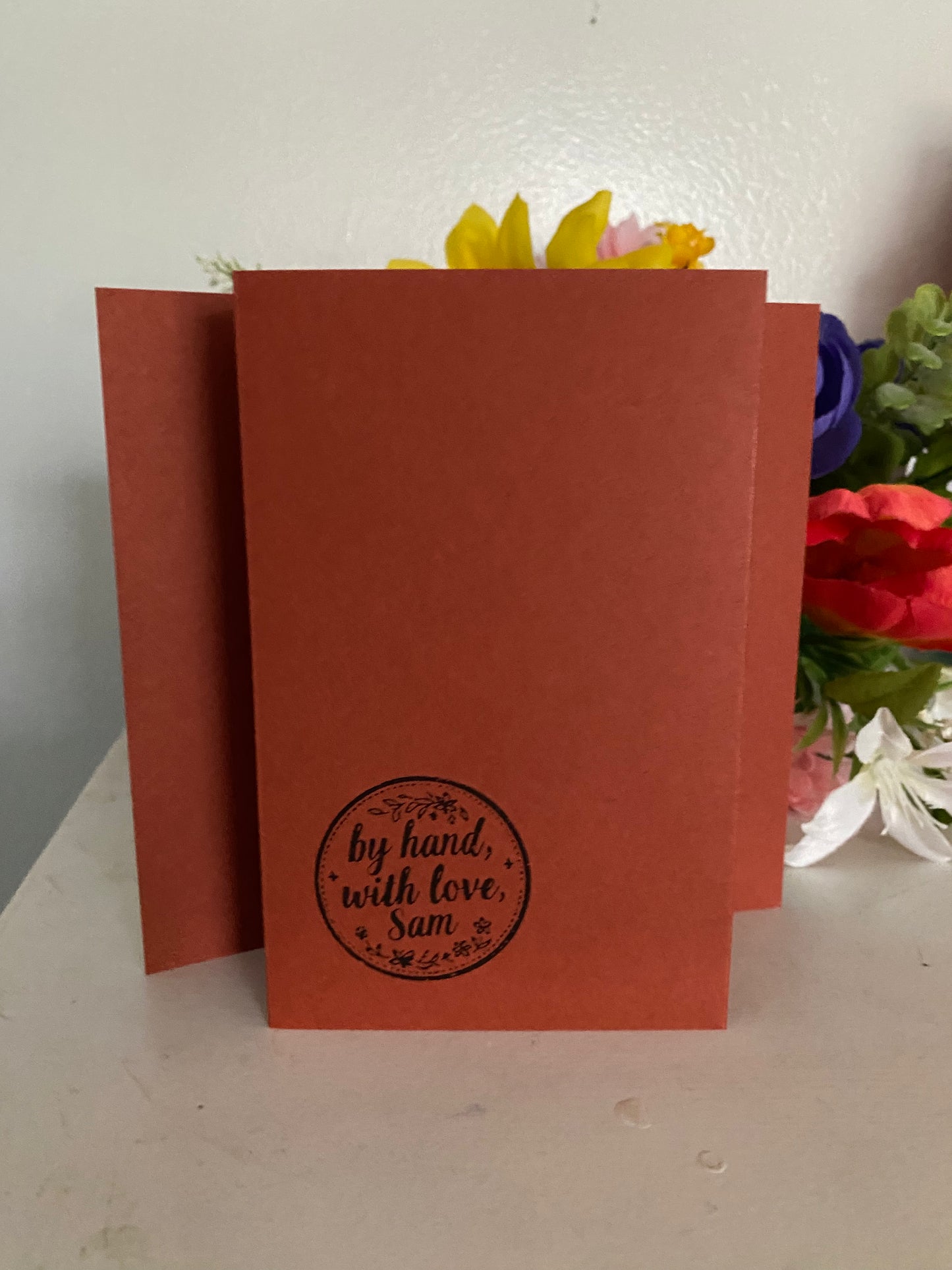 Hello Friend Fall Accordion Fold Card | 4 x 6 | Blank Inside