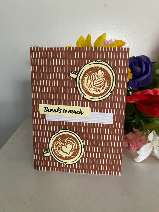 Thanks So Much Coffee Card | 4 x 6 | Blank Inside